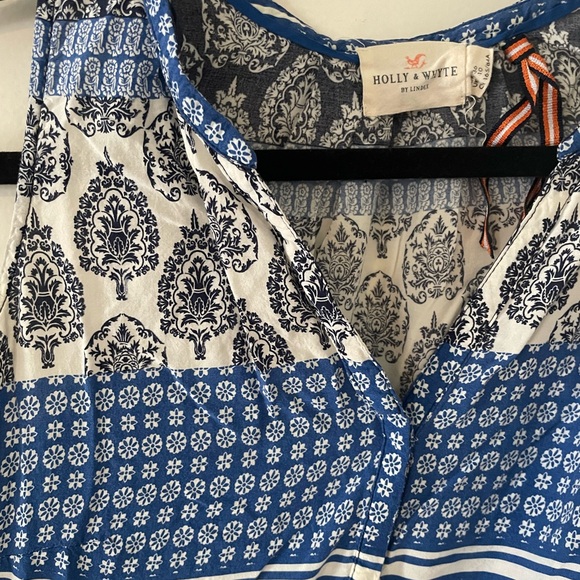 Holly & Whyte Sleeveless Blue Blouse (UK brand) Measurements in photos! Size M - Picture 2 of 6